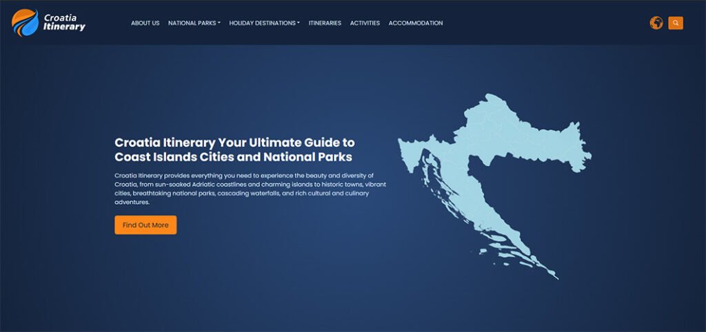 Croatia Itinerary - Custom Travel WordPress Theme